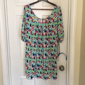 Pink Blush Maternity Top Belted waist size Large